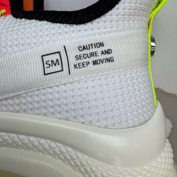 Steve Madden Mac White Multi Sneakers - Sz 7 - Picture 10 of 12